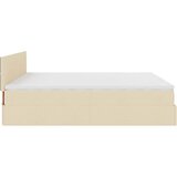  Otomanski okvir kreveta s madracima krem 200x200cm od tkanine | shoptok.hr