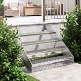  The Living Store Stopnica z rešetko 100x24x7 cm pocinkano jeklo - Stopnica Z Rešetko, (21499592) | Shoptok.si