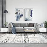 vidaXL Klubske mizice 2 kosa bele 50x50x40 cm inženirski les Cene