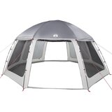  Šator za bazen s uklonjivim letvicama i mrežastim stjenkama Siva 510 x 510 cm | Shoptok.si