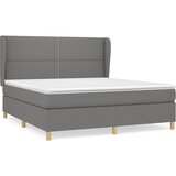  Okvir kreveta s oprugama i madrac svjetlosivi 180x200cm tkanina | shoptok.hr