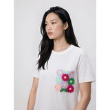 Reserved Majica s vezom - bijela | shoptok.hr