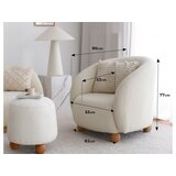 Atelier Del Sofa slon - white white wing chair | Eponuda.ba