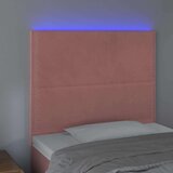  Uzglavlje ružičasto 90x5x118/128 cm baršunasto | shoptok.hr