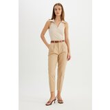 Defacto carrot fit high waist short leg gabardine trousers Cene