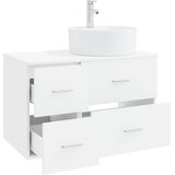  Set namještaja za kupaonicu 2 kom. Bijela Konstruirano drvo 49,5 x 44,5 x 76 cm | Shoptok.si