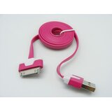  Kabel iPhone 4 FLAT hot pink 3m. | Eponuda.com