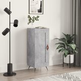 vidaXL Komoda betonsko siva 34,5x34x90 cm inženirski les | Shoptok.si