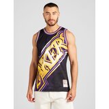 Mitchell & Ness Majica 'BIG FACE' med / svijetložuta / tamno ljubičasta / crna | shoptok.hr