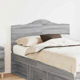 vidaXL Vzglavje z vzglavjem Siva Sonoma 120 cm Konstruiran les | Shoptok.si