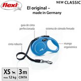 Flexi povodec Classic XS, trak - 3 m (različne barve) modra | Shoptok.si