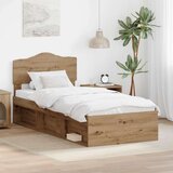  Okvir za krevet Umjetnička hrastovina 90 x 200 cm | shoptok.hr