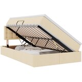  LED krevet za pohranu s madracem Krema 120 x 200 cm Tkanina | shoptok.hr