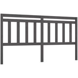  Uzglavlje za krevet sivo 186 x 4 x 100 cm od masivne borovine | shoptok.hr