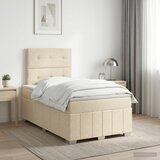 Boxspring krevet s madracem Krem 120 x 190 cm Tkanina | shoptok.hr