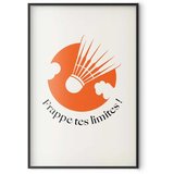  Plakat - Shuttlecock Against the Orange Sun 21x30 Crni okvir | shoptok.hr