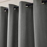 Douceur d intérieur Antracitno siva izolacijska zavesa iz rebrastega žameta 140x260 cm Madison – | Shoptok.si