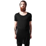 Urban Classics Black T-shirt with a long front zipper with an open brim Cene