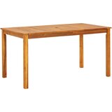  Vrtni set za objed 5 kom. Crna Čvrsto drvo akacije 140 x 80 x 74 cm | Shoptok.si