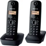 Bežični telefon KX-TG1612FXH, Tamno sivi, 2 sluš.