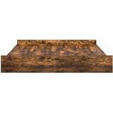  Krevet s ladicama Dimljeni hrast 200 x 200 cm Konstruirano drvo | shoptok.hr