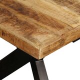  Jedilna miza trden mangov les in jeklo 180 cm, (20625368) | Shoptok.si
