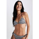 Defacto Fall In Love Regular Fit Ethnic Patterned Triangle Bikini Top | Eponuda.ba