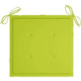  Sklopive vrtne stolice s jastucima 6 kom od masivne tikovine - Svjetlozelena 6 Bez naslona za ruke 1 | shoptok.hr