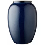 Bitz plava keramička vaza Bitz, visina 25 cm