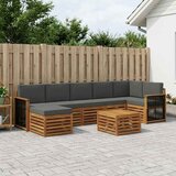  Set vanjskih sofa 7 kom. Prirodna i antracit | shoptok.hr