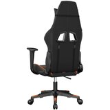  Masažna igraća stolica crno-narančasta od umjetne kože | shoptok.hr