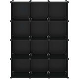  Kockasti organizator za pohranu s 12 kocki crni od PP-a | Eponuda.com