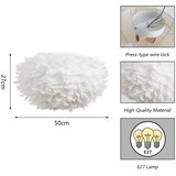 Brilagi Stropno svetlo FEATHER, 3xE27/40W/230V, prečnika 50 cm, belo | Eponuda.com