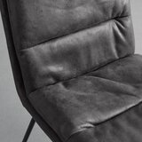 Bessagi Home stol kona, temno siva, mikrovlakna | Shoptok.si