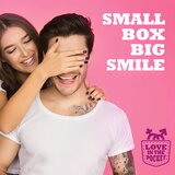 Love in the Pocket Ljubezen v žepu - enojni vibracijski obroček za penis (roza) | Shoptok.si
