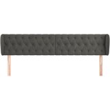  Uzglavlje s ušima tamnosivo 203x23x78/88 cm baršunasto | Eponuda.ba