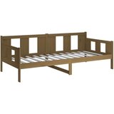  Dnevni ležaj od masivne borovine smeđa boja meda 90 x 200 cm | shoptok.hr