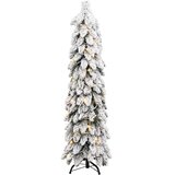 Umjetno osvijetljeno božićno drvce sa 80 LED i snijegom 150 cm | shoptok.hr