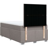vidaXL Krevet s oprugama i madracem smeđesivi 120 x 190 cm od tkanine | shoptok.hr