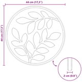  Kamen za hodanje 6 pcs Crna Ø 44 x 2 cm Guma | Eponuda.com