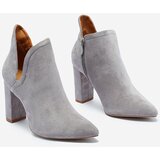 Resti Gray ankle boots with cut from Alania - Footwear | ePonuda.com