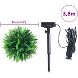  Umjetne kugle od šimšira s LED svjetlima 4 kom zelene 15 cm | shoptok.hr