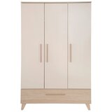 Roba Kremno bela/v naravni barvi otroška garderobna omara v hrastovem dekorju 118x190x52 cm Sidney – | Shoptok.si