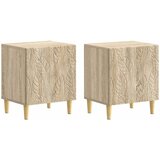  Noćni ormarić 2 pcs Hrast sonoma 43 x 34,5 x 50 cm | Shoptok.si