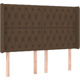  Krevet box spring s madracem LED tamnosmeđi 160x200 cm tkanina | shoptok.hr