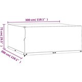  Prevleka za vrtno pohištvo 2 kosa 300x300x75 cm kvadratna | Shoptok.si