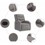  Naslonjač od tkanine smeđesivi | shoptok.hr