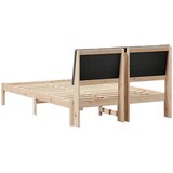  Okvir kreveta smeđe i tamnosivo 150 x 200 cm Masivna borovina | Eponuda.com