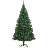 vidaXL Umestno božično drevo Zelena 240 cm PVC, jeklo in plastika | Shoptok.si