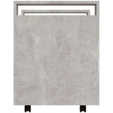 Kolica za radni stol boja betona 60x45x60 cm konstruirano drvo | shoptok.hr